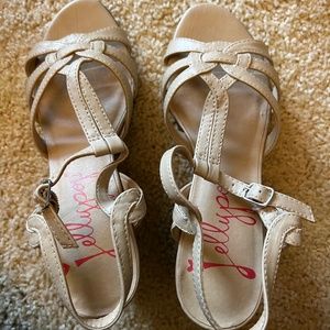 Jelly pop sandals 3 inch heels